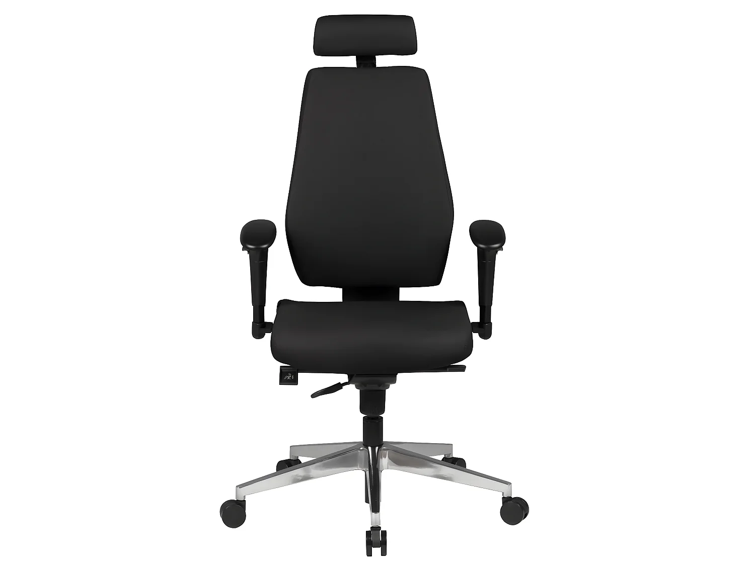 Sedia da ufficio nera, sedia da scrivania in tessuto, sedia girevole da lavoro