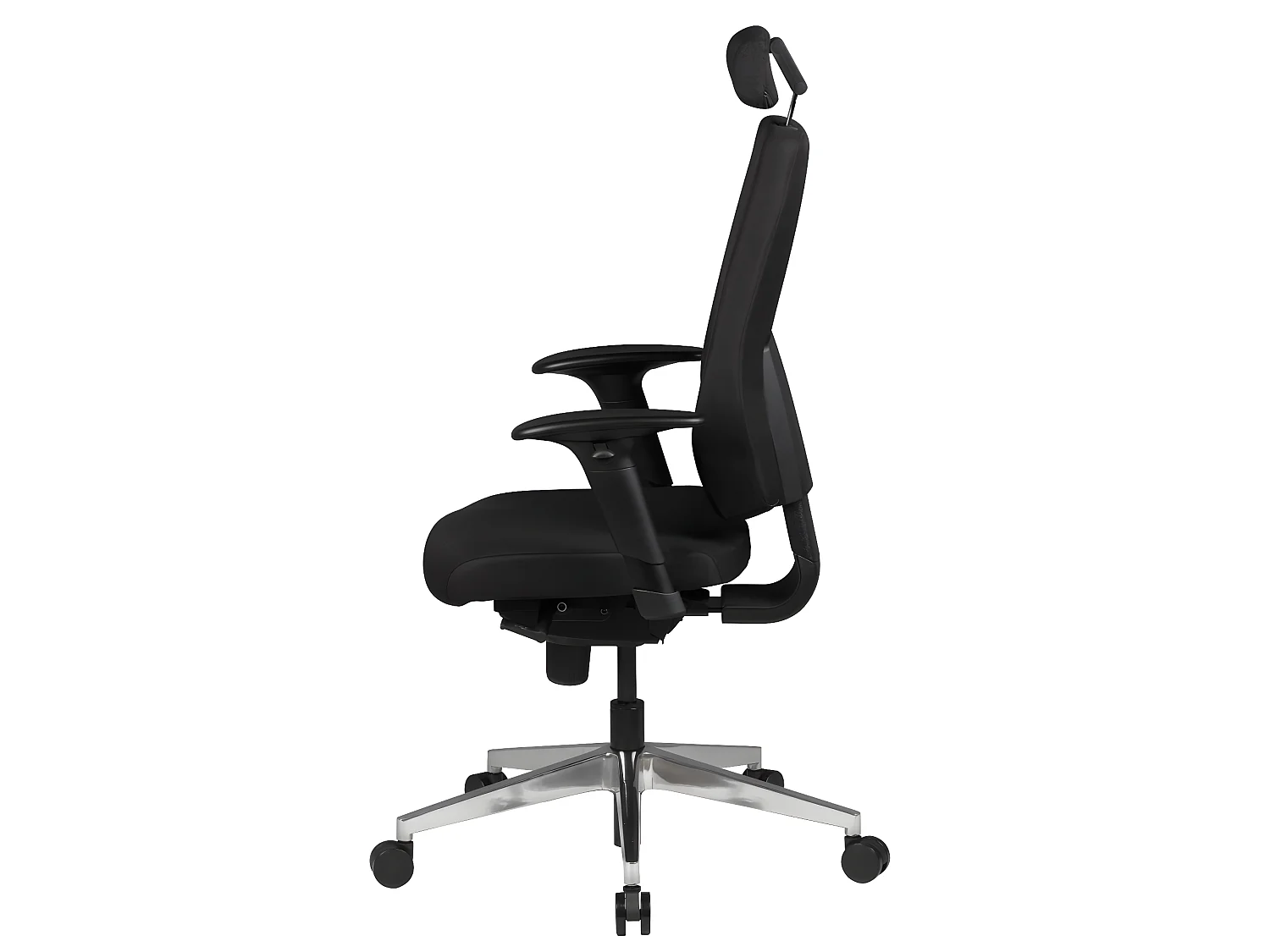 Sedia da ufficio nera, sedia da scrivania in tessuto, sedia girevole da lavoro