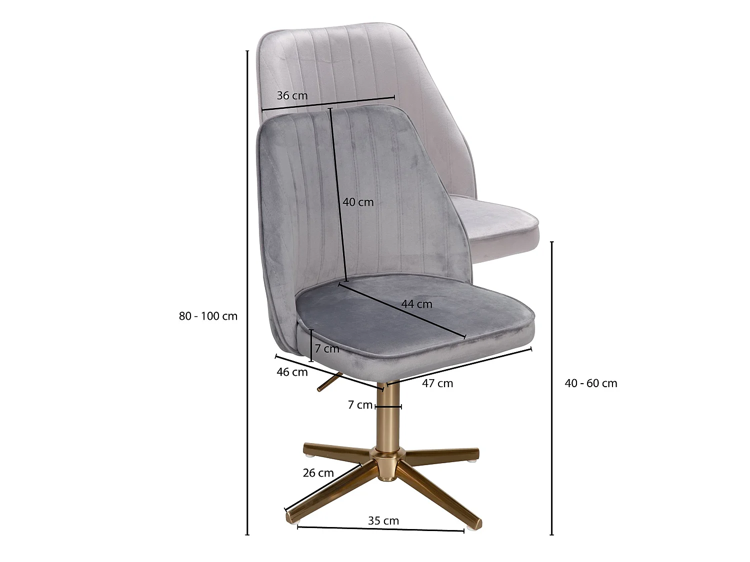 chaise de bureau velours chaise pivotante avec dossier