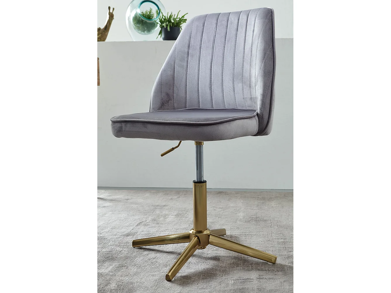 chaise de bureau velours chaise pivotante avec dossier