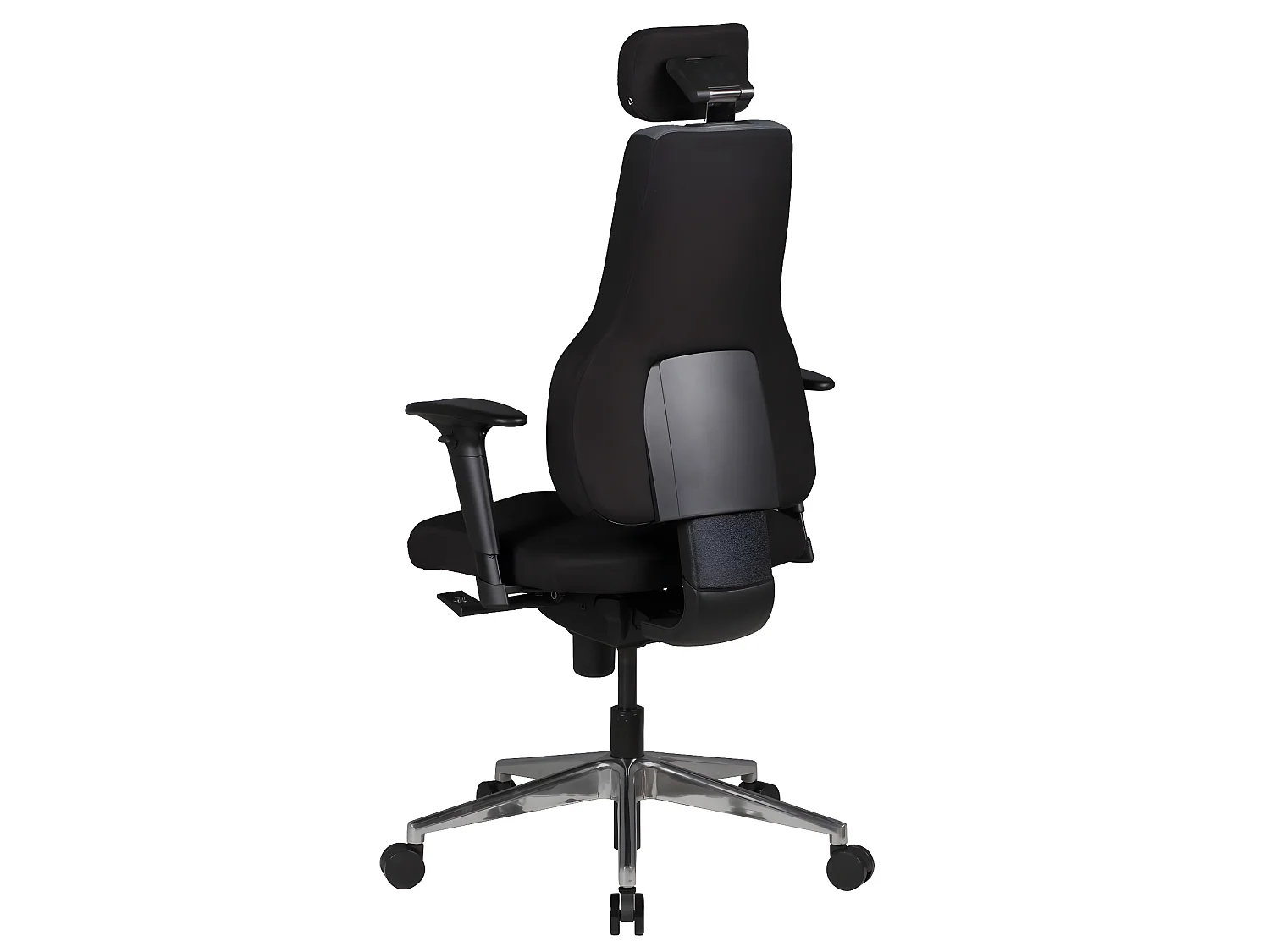 Bürostuhl Ergonomisch Stoff Schwarz Drehstuhl Büro Sessel Chefsessel Kopfstütze
