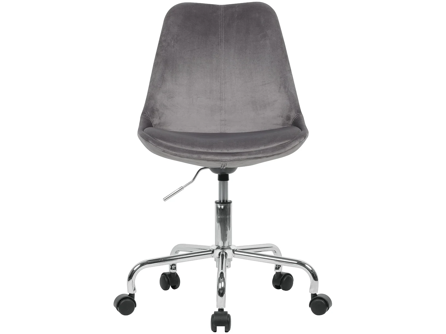 Chaise de bureau Chaise pivotante en velours avec roulettes Chaise coque 110 kg