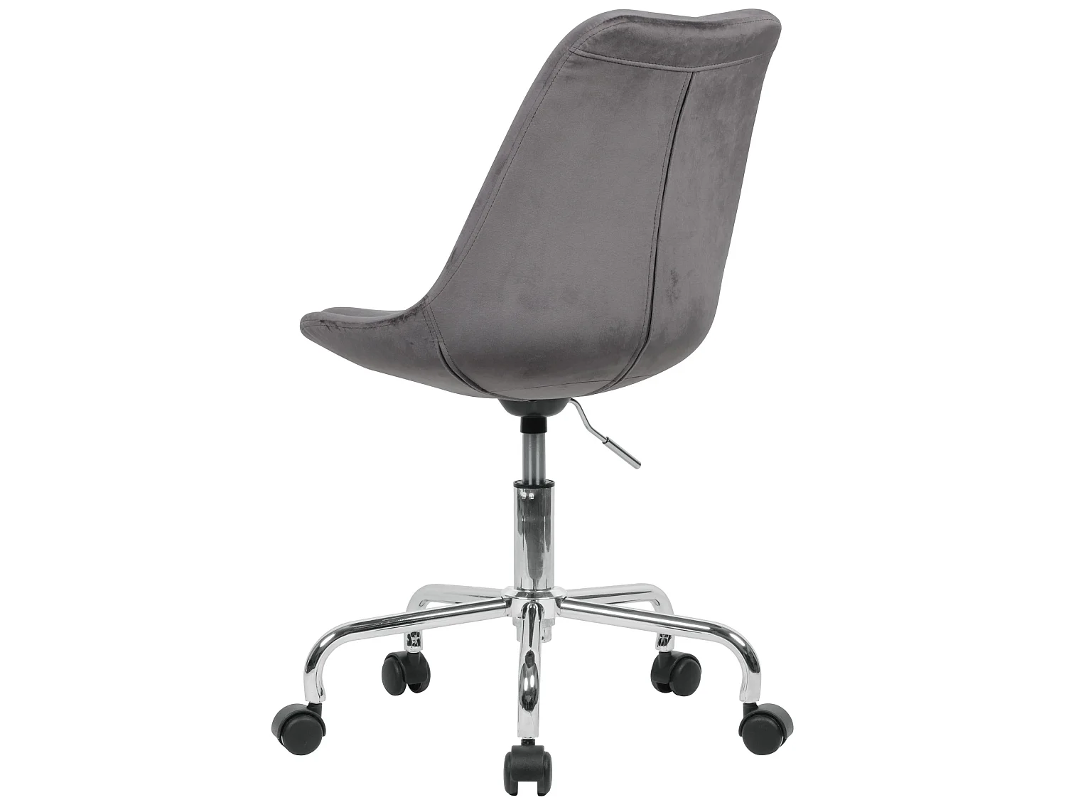 Chaise de bureau Chaise pivotante en velours avec roulettes Chaise coque 110 kg