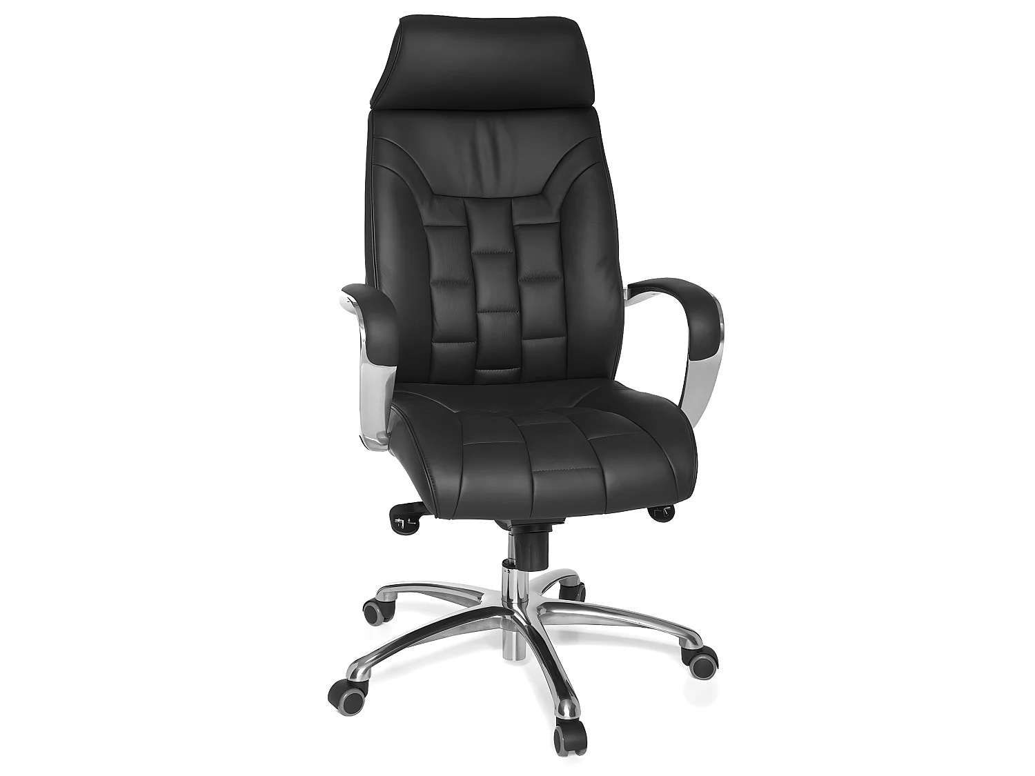 XXL Chefsessel Echtleder schwarz Drehstuhl Bürostuhl bis 120KG NEU