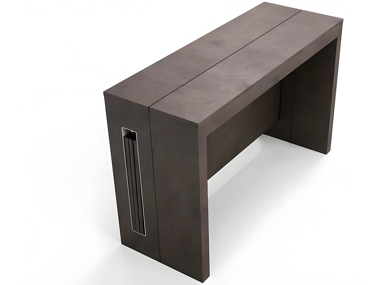 Table console extensible 10 couverts TOPAZ 120 cm vintage avec allonges intégrées