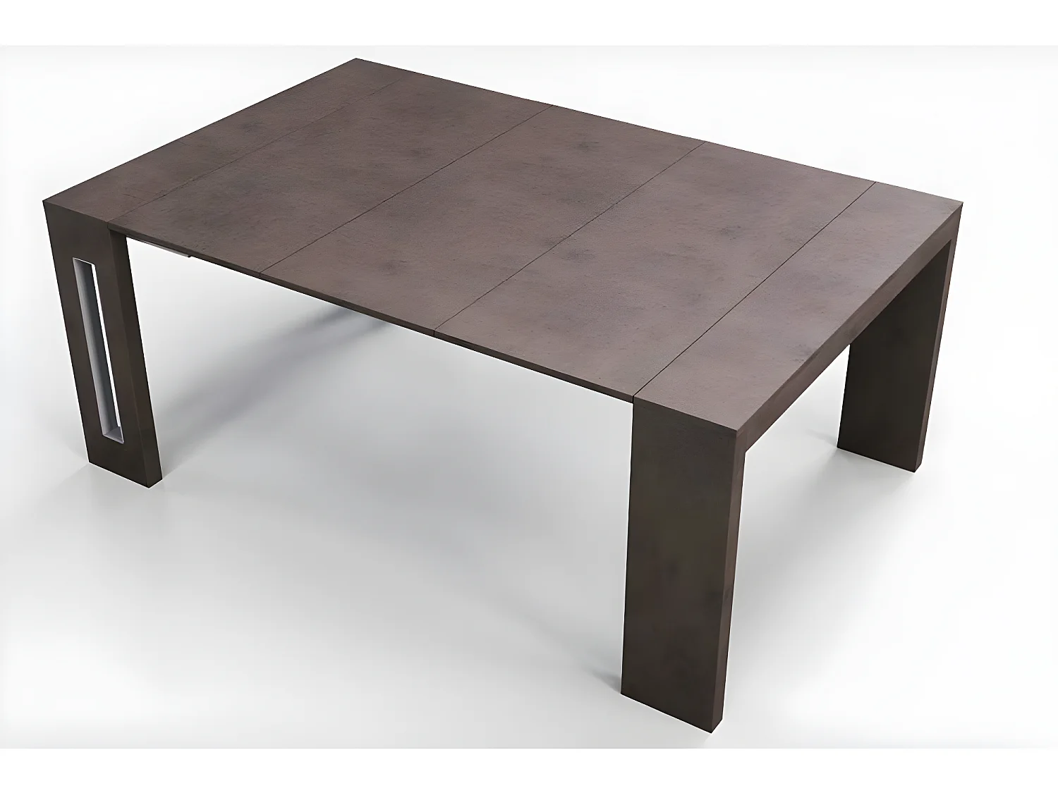 Table console extensible 10 couverts TOPAZ 120 cm vintage avec allonges intégrées