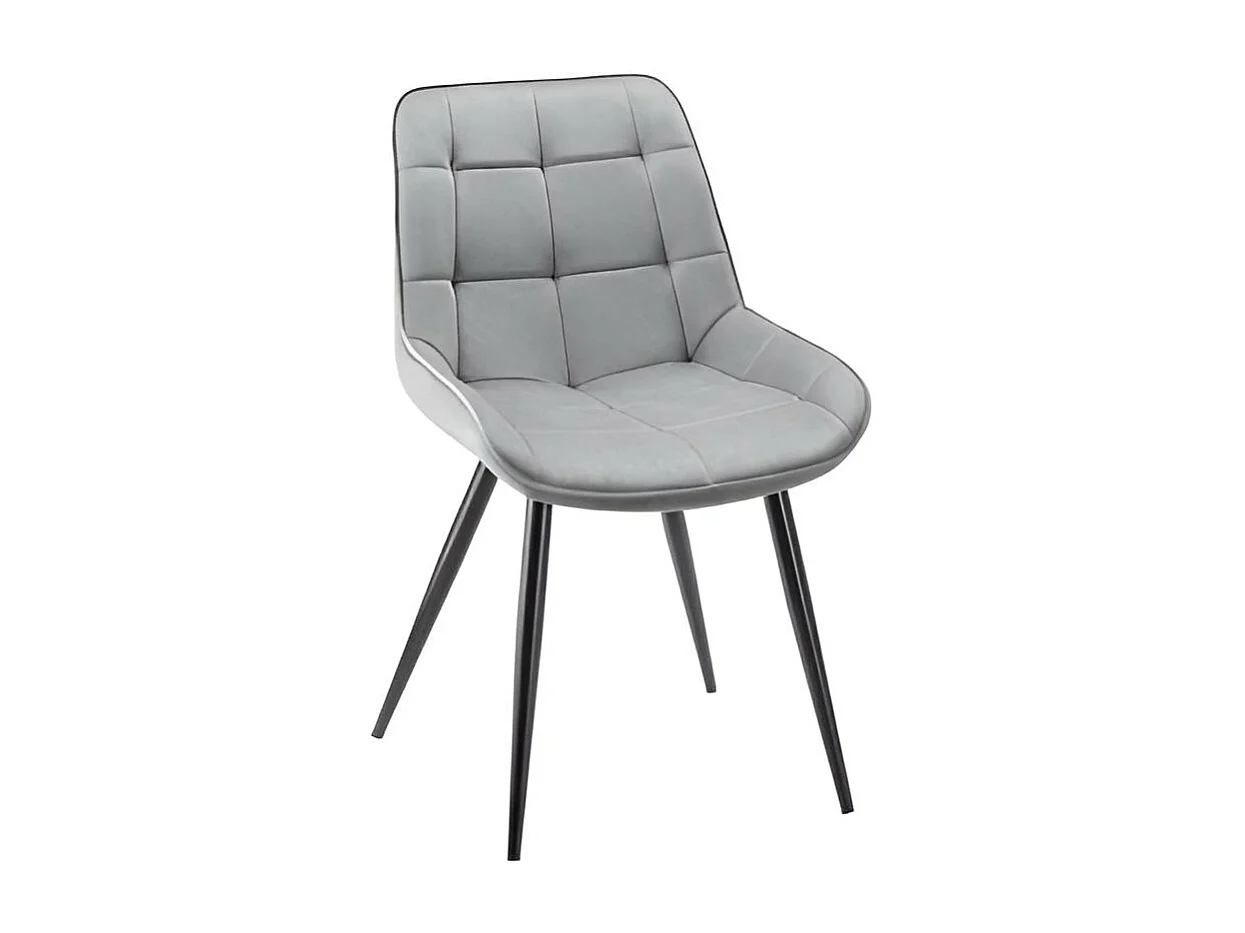 Chaise Triesto/Tissu-Velours/Gris