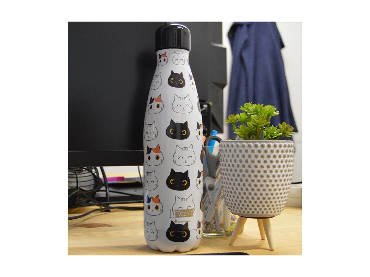 Bouteille isotherme décorée 500 ml Chats