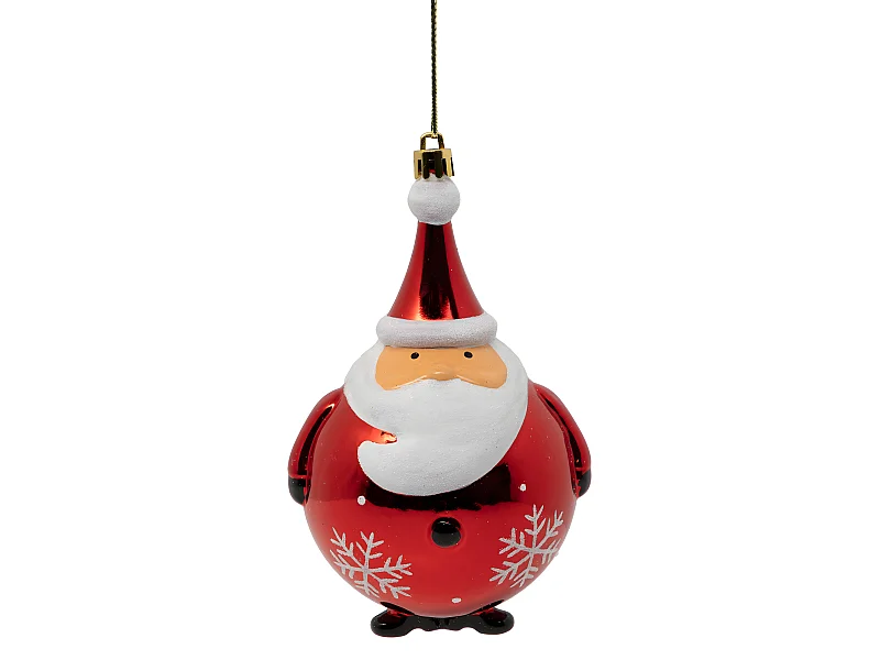 Déco de Sapin Père Noël Rouge et Blanc