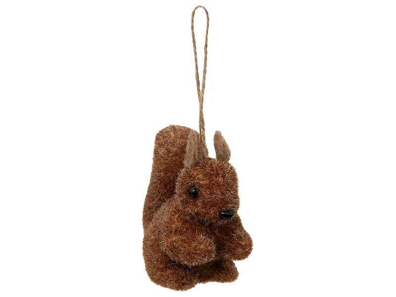 Déco de Sapin Écureuil marron