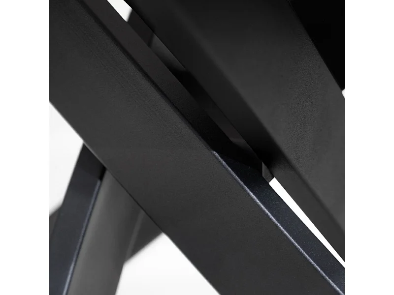 Table D.100 cm céramique blanc marbré laqué et pieds en métal - RODER