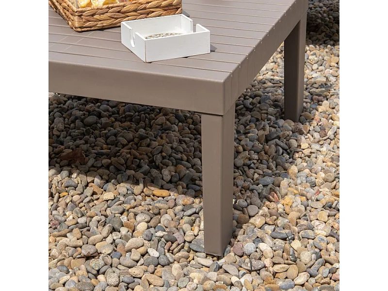 Mesa de centro de exterior Wave Taupé