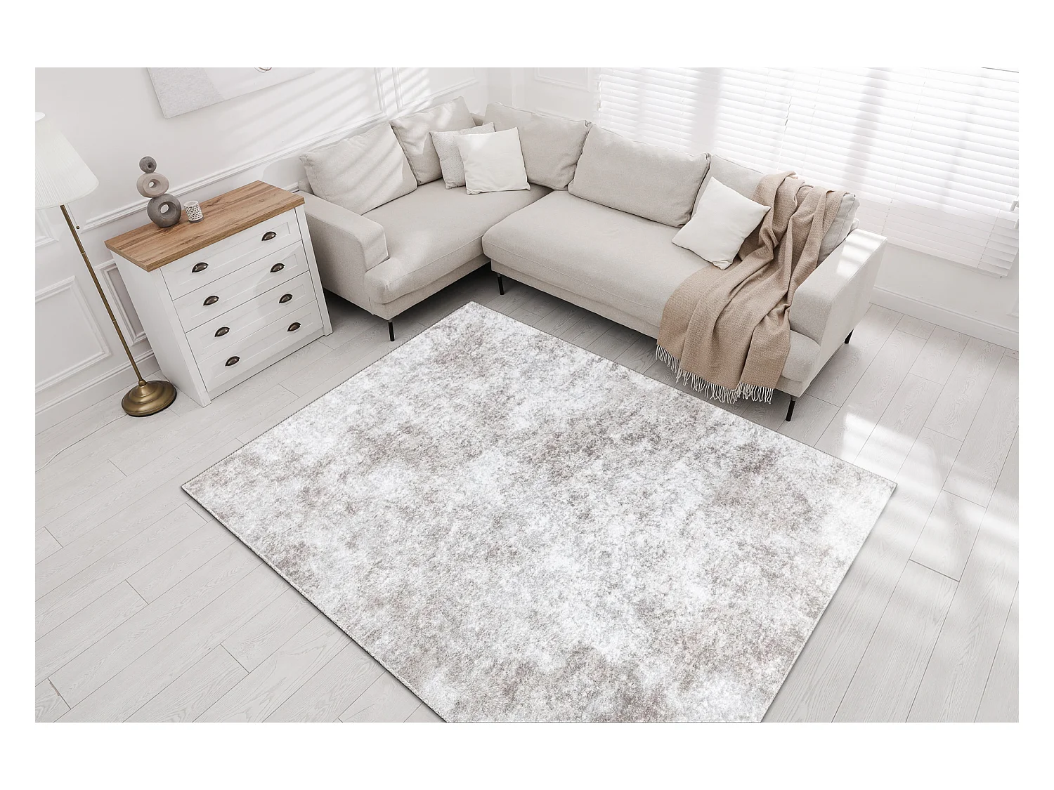 Tapis lavable MIRO 51416.805 mélange antidérapant - beige 200x290 cm