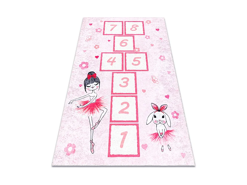 JUNIOR 51828.802 Himmel und Hölle, Ballerina für Kinder Anti-Rutsch  200x290 cm