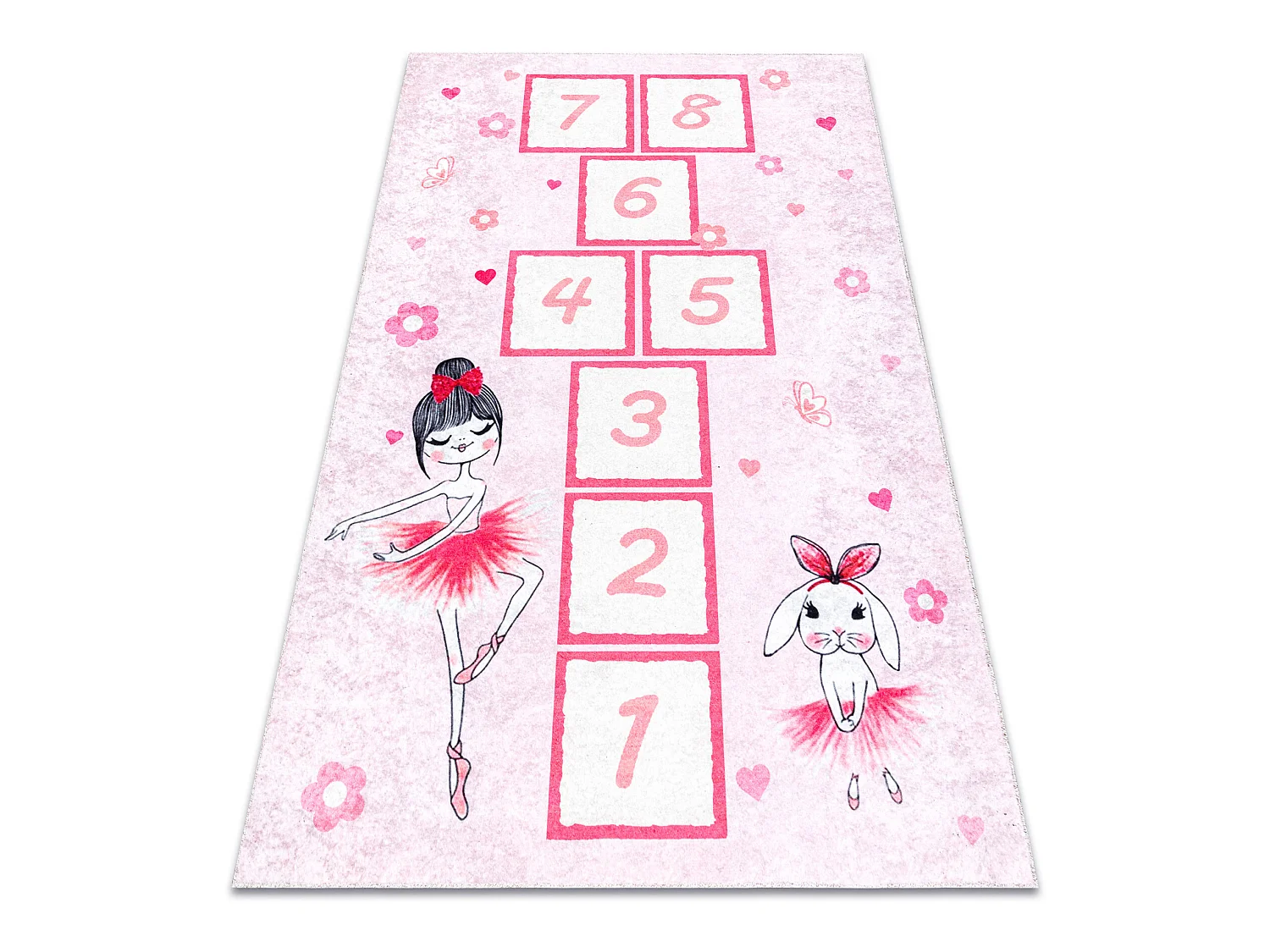 Tapis lavable JUNIOR 51828.802 marelle, ballerine pour les enfants ant 200x290 cm