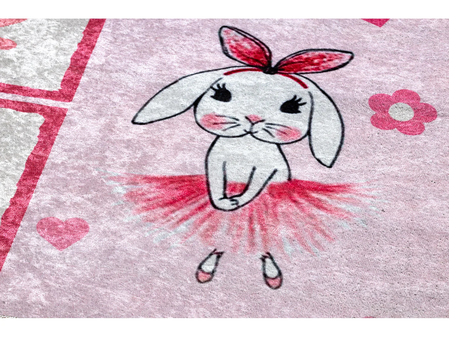 JUNIOR 51828.802 tapijt wasbaar hinkelen, ballerina voor kinderen anti 200x290 cm