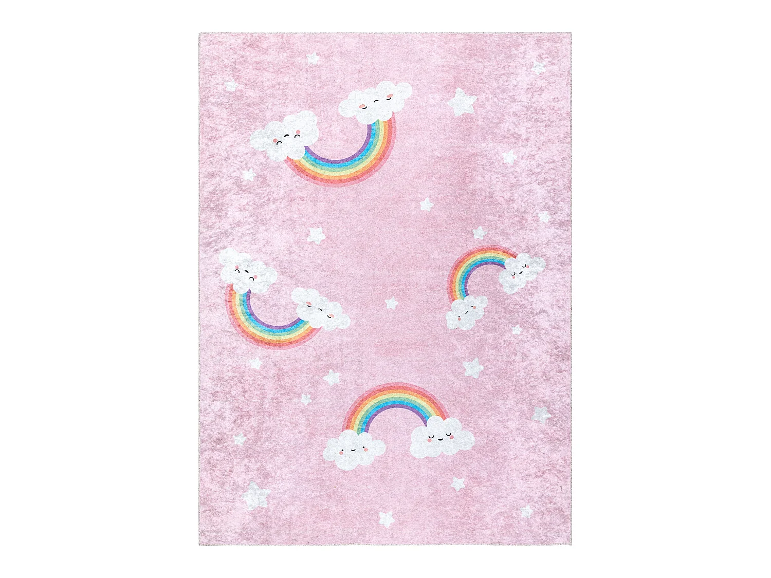 Tapis lavable JUNIOR 51300.802 Arc-en-ciel, nuages pour les enfants an 200x290 cm