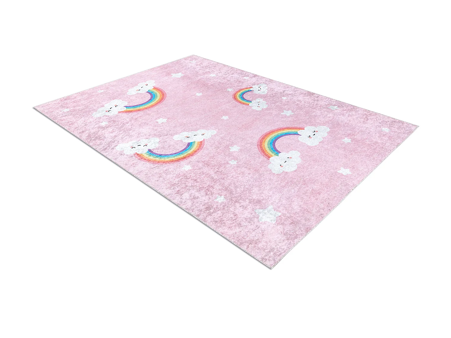 Tapis lavable JUNIOR 51300.802 Arc-en-ciel, nuages pour les enfants an 200x290 cm