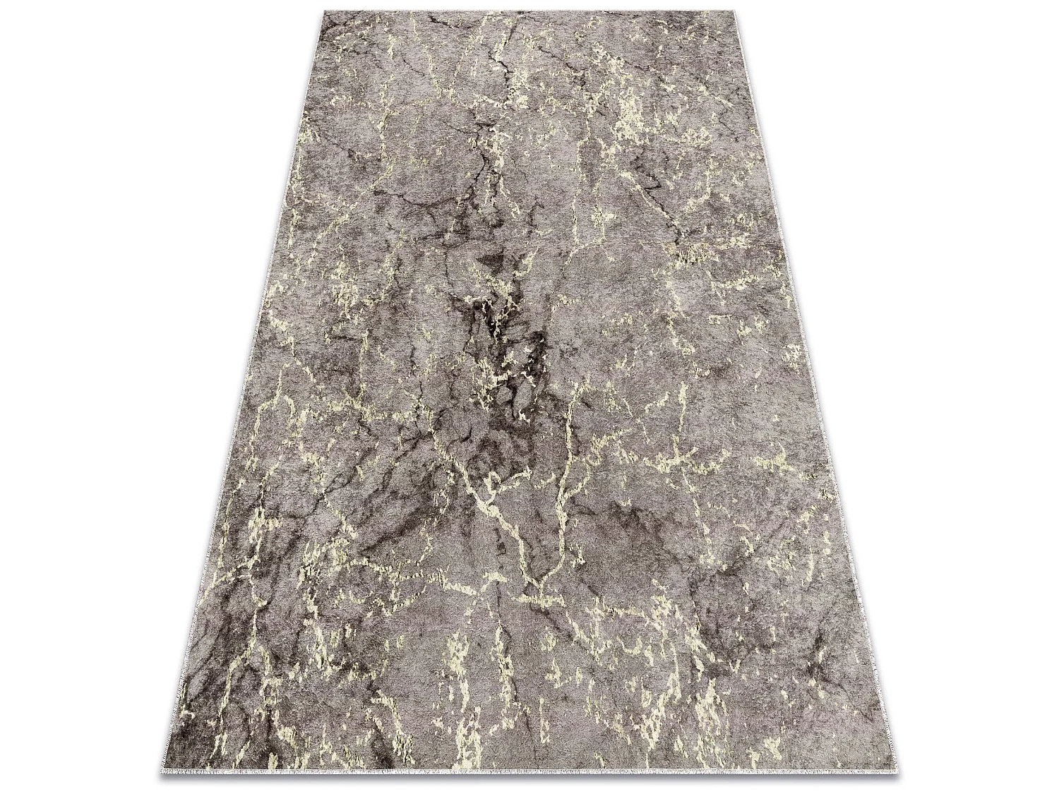 MIRO 52003.801 tapijt wasbaar marmer antislip - grijs 140x190 cm