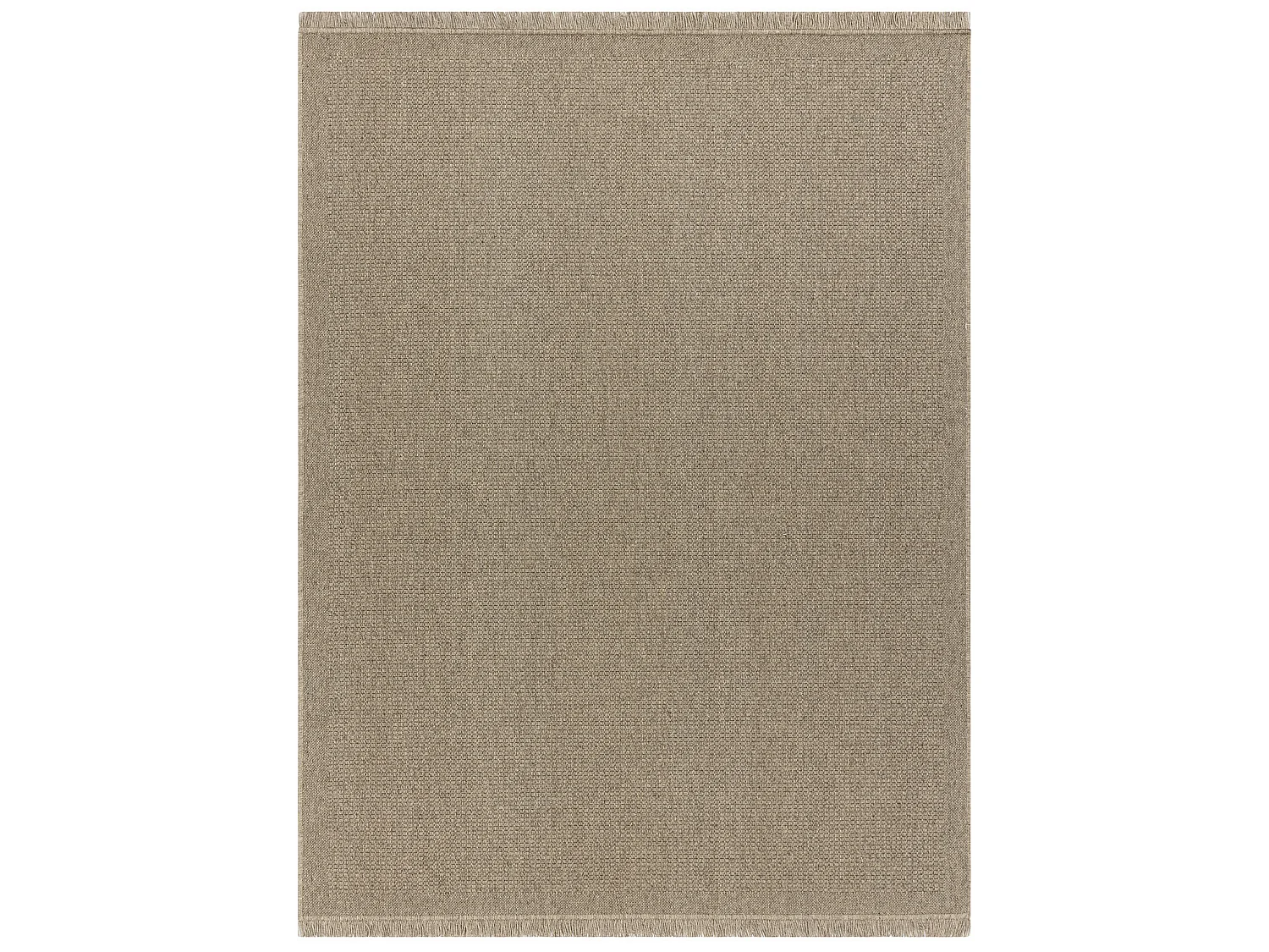 Wollen tapijt VILLA 8986/69500 Enkele kleur SIZAL, platgeweven donker  160x230 cm