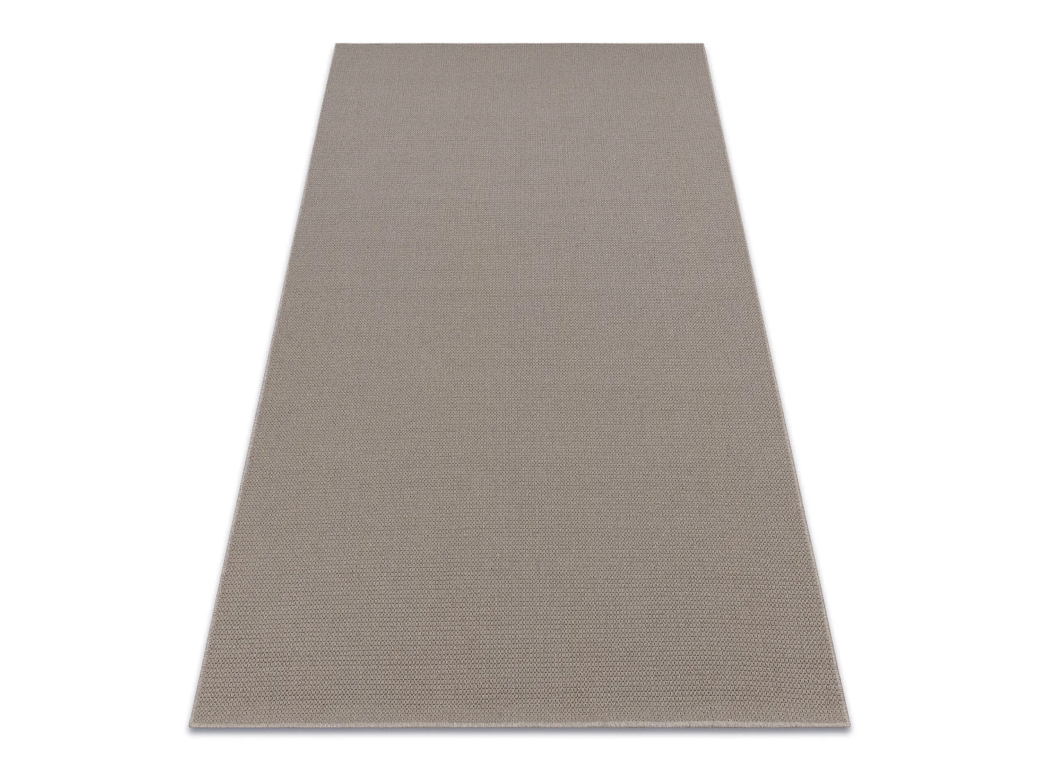 Tappeto in lana VILLA 8986/68400 Un colore SIZAL, tessitura piatta gri 160x230 cm