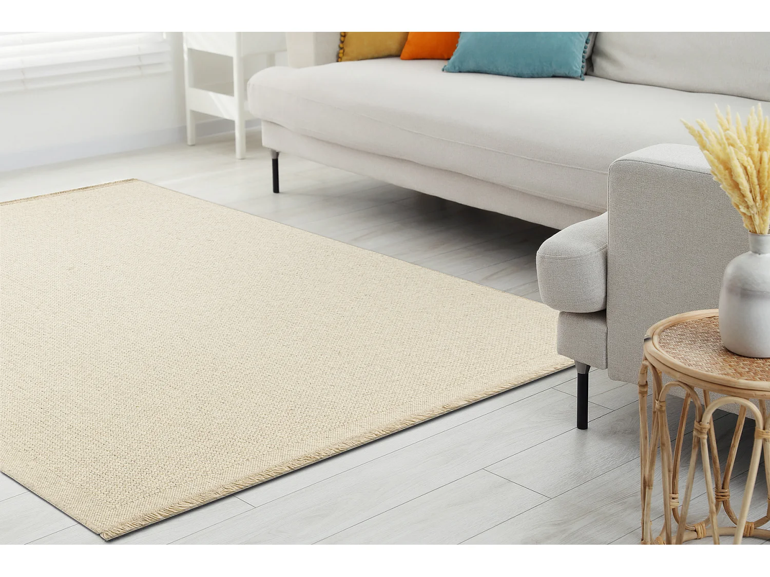 Tapis en laine VILLA 8986/69400 Plaine SIZAL, tissé à plat beige 200x300 cm