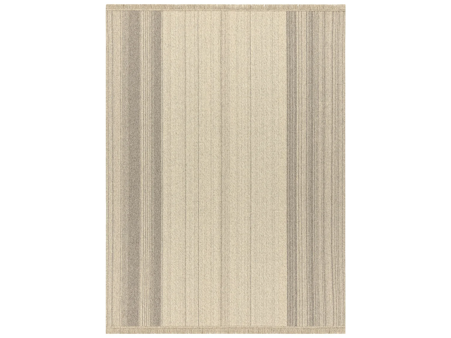 Tapis en laine VILLA 7796/72800 Rayures SIZAL, tissé à plat beige 120x170 cm