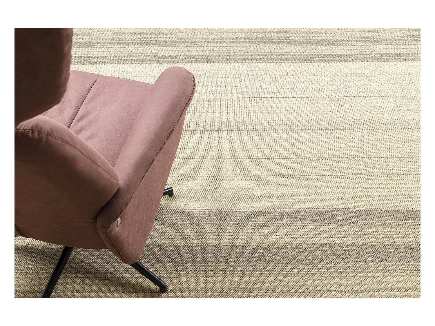 Wollen tapijt VILLA 7796/72800 Enkele kleur SIZAL, platgeweven beige 80x150 cm