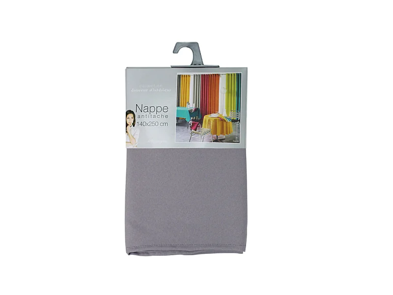Nappe Antitache "Essentiel" 140x300cm Gris