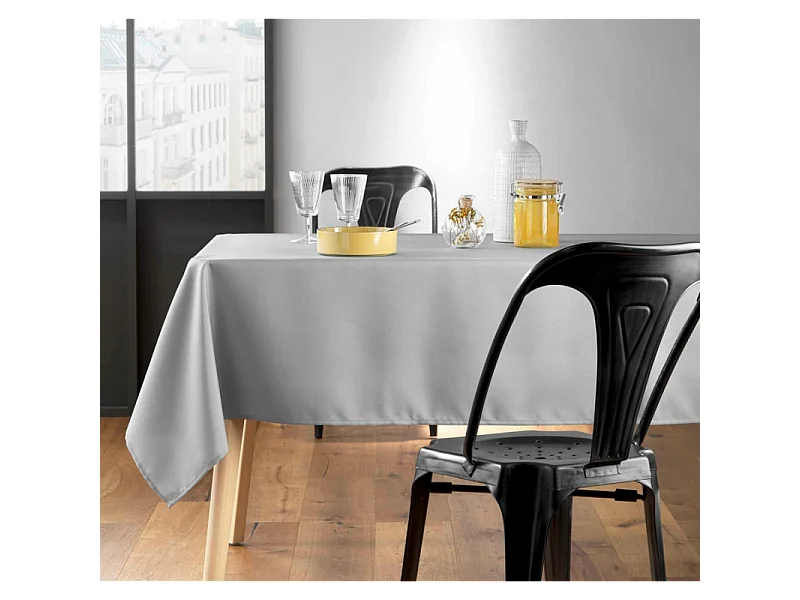 Nappe Antitache "Essentiel" 140x300cm Gris