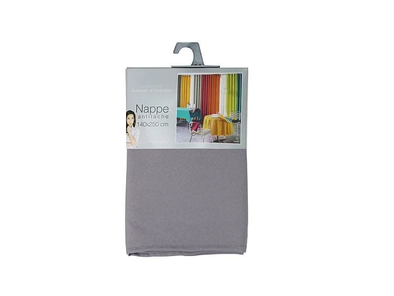 Nappe Antitache "Essentiel" 140x300cm Gris