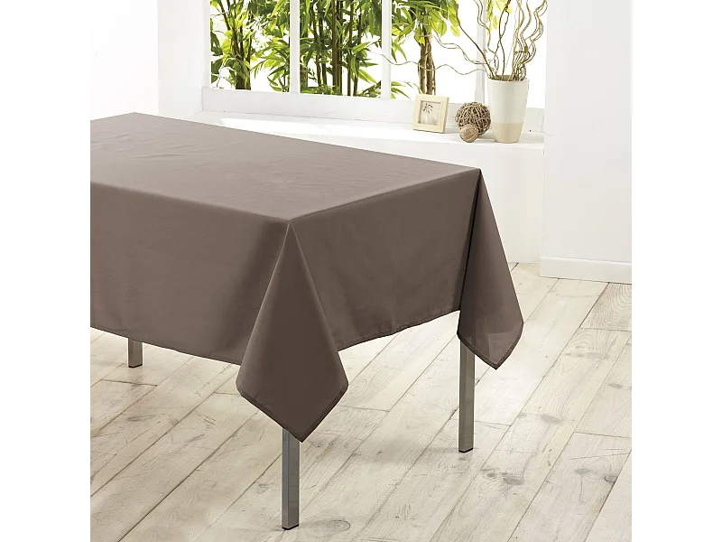 Nappe Antitache "Essentiel" 140x300cm Taupe