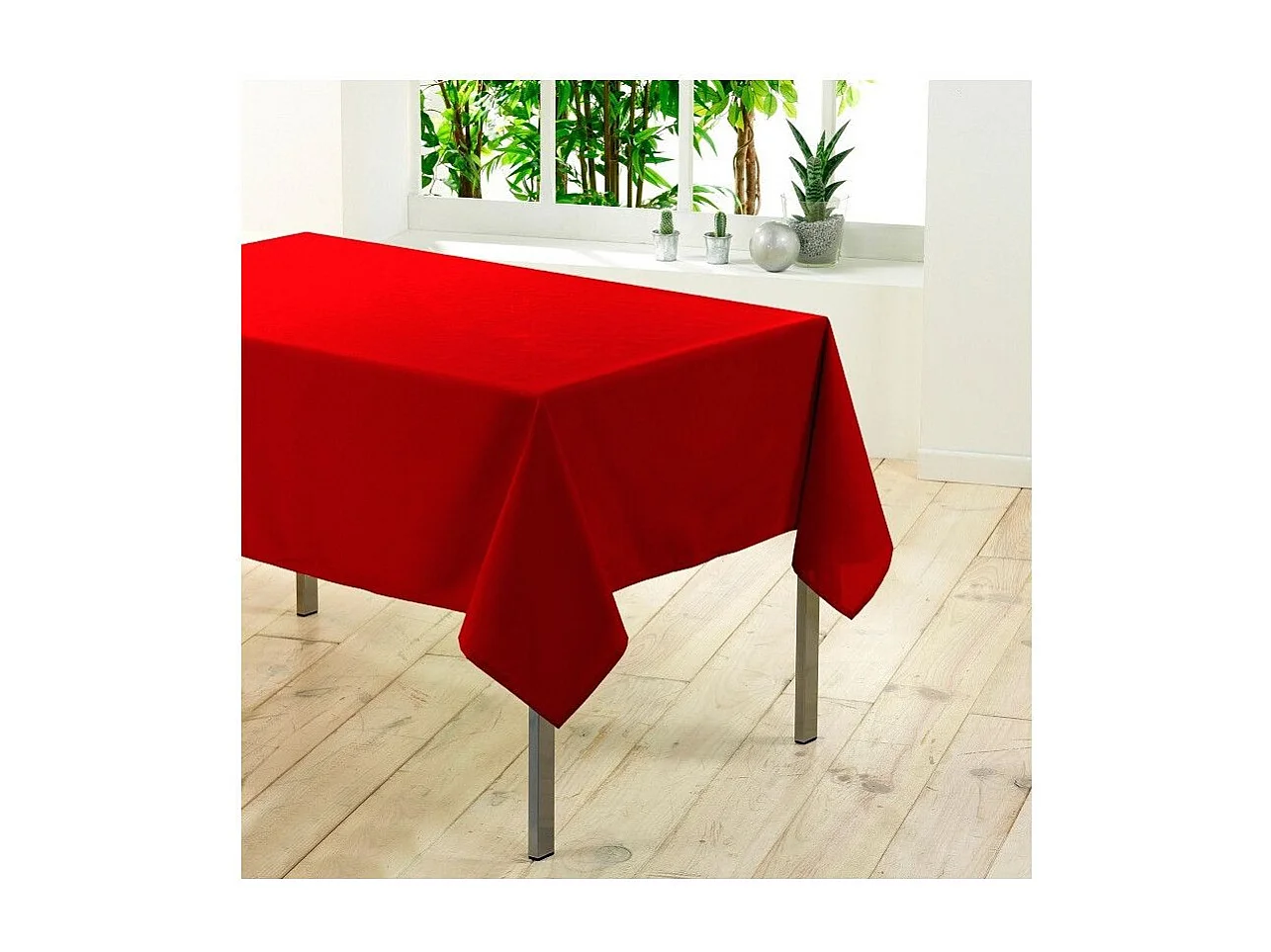 Nappe Antitache "Essentiel" 140x300cm Rouge