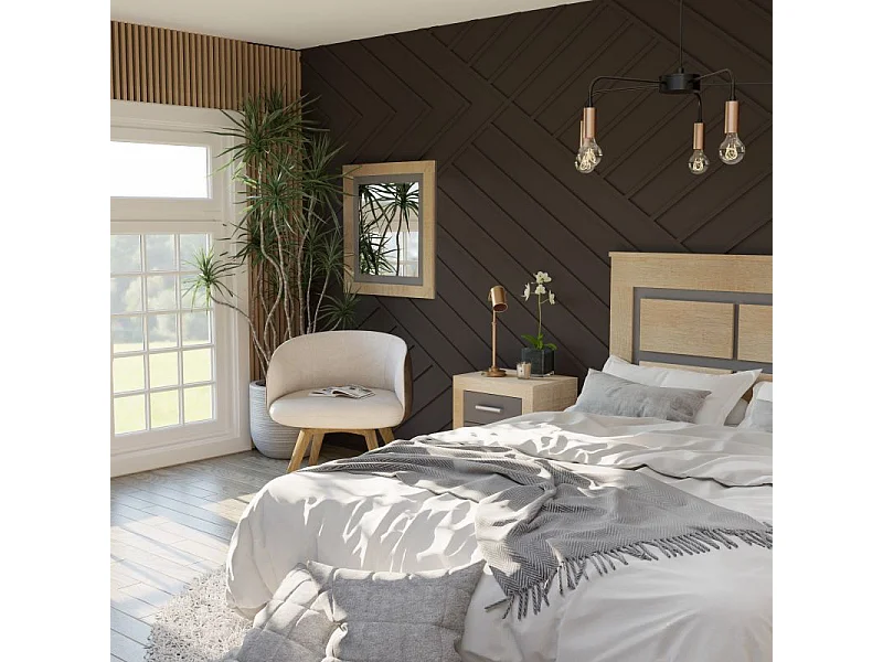 Espejo rectangular Kira Cambria - Grafito