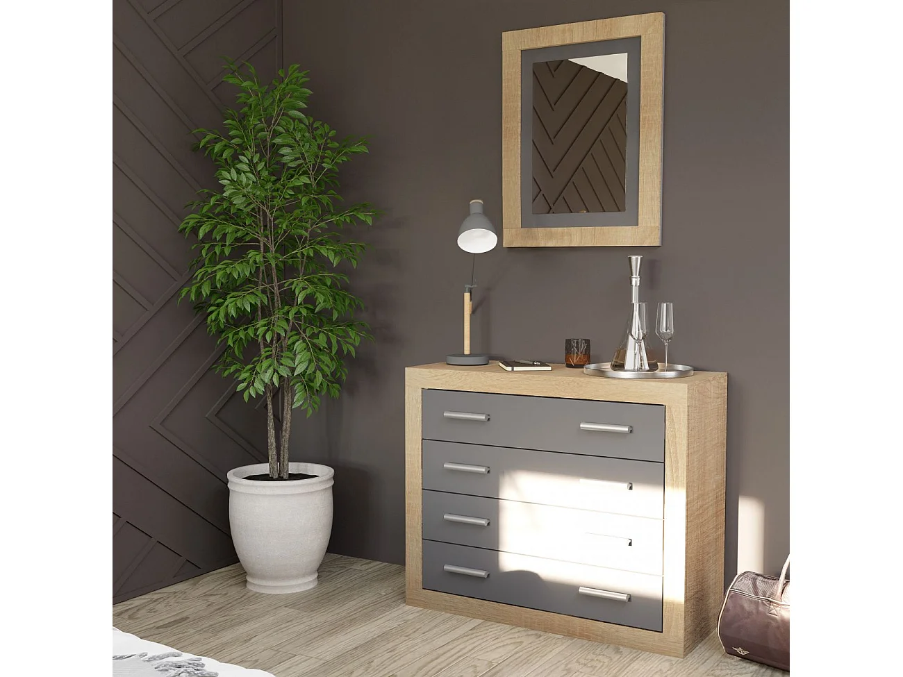 Espelho retangular Lara