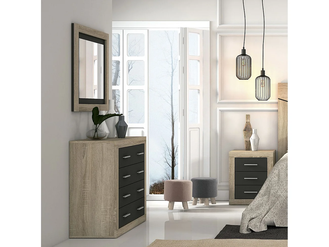 Espelho retangular Lara