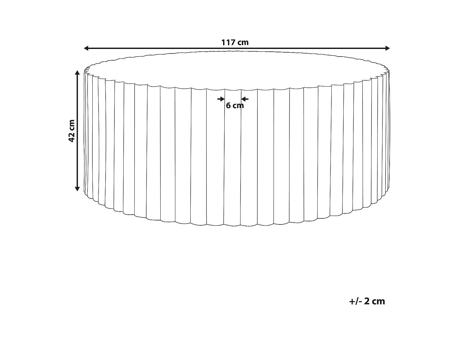 Salontafel POZZA Wit