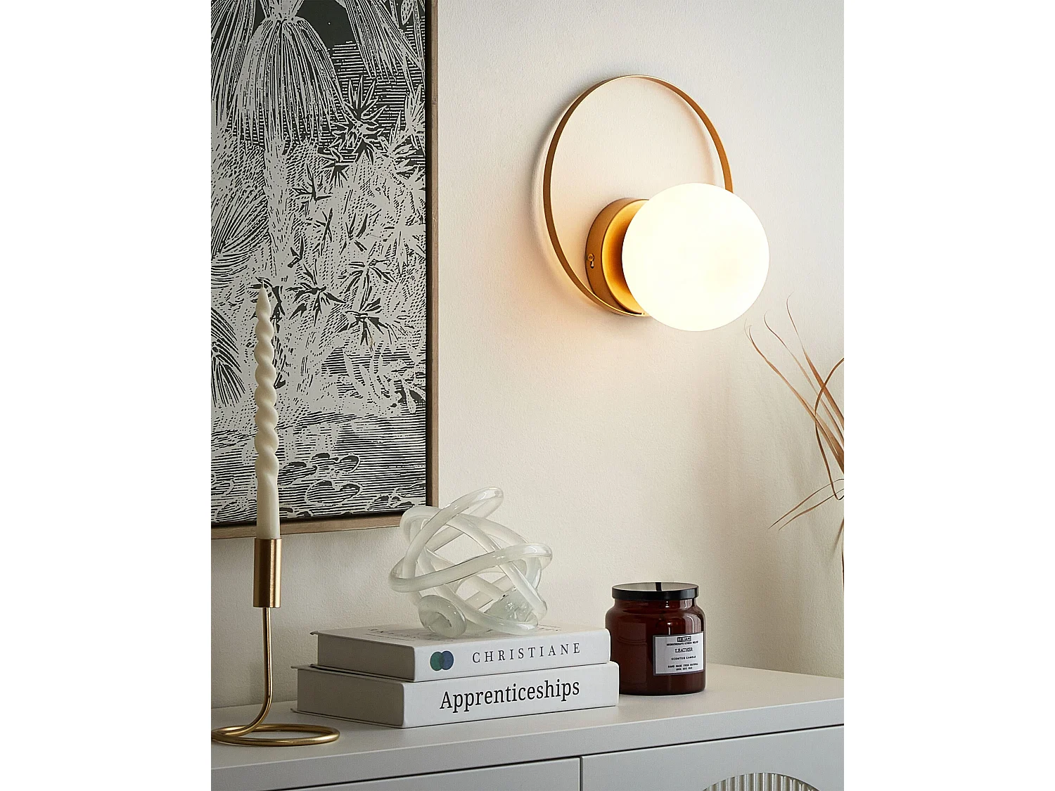 Wandlampe SNOWY Metall Gold