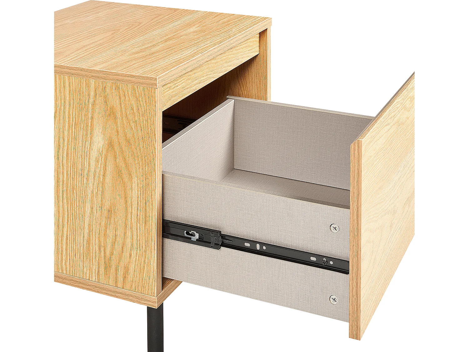 Table de nuit à 1 tiroir NIKEA Marron clair