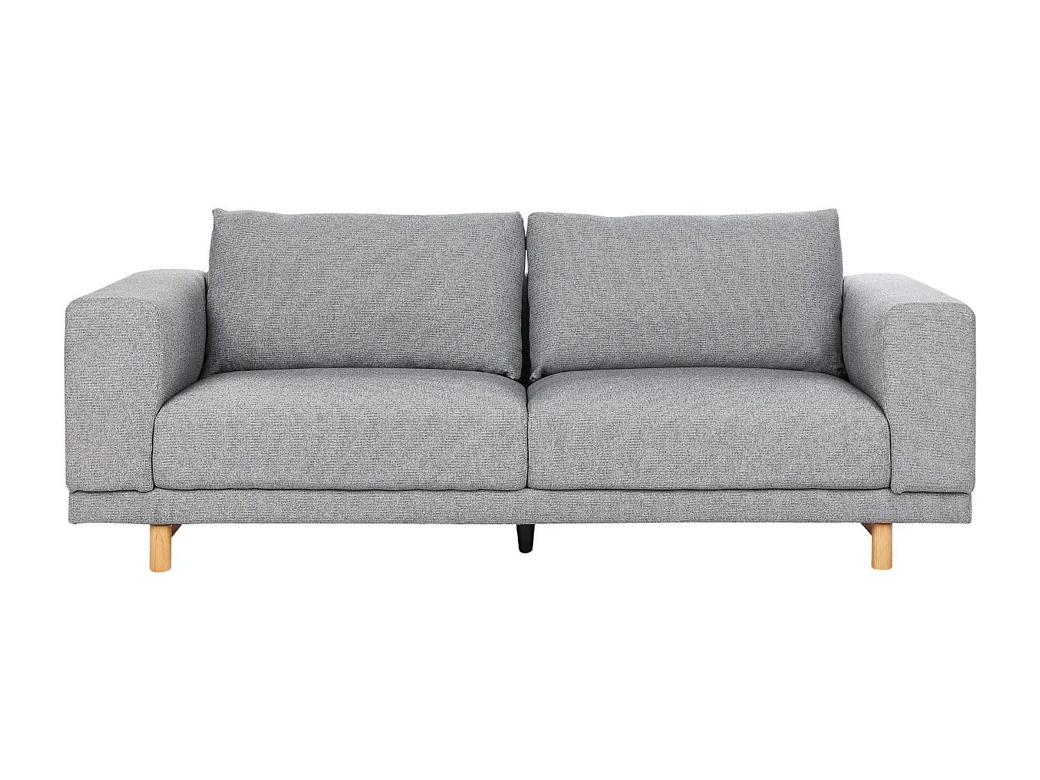 Canapé 3 places NIVALA Tissu Gris clair