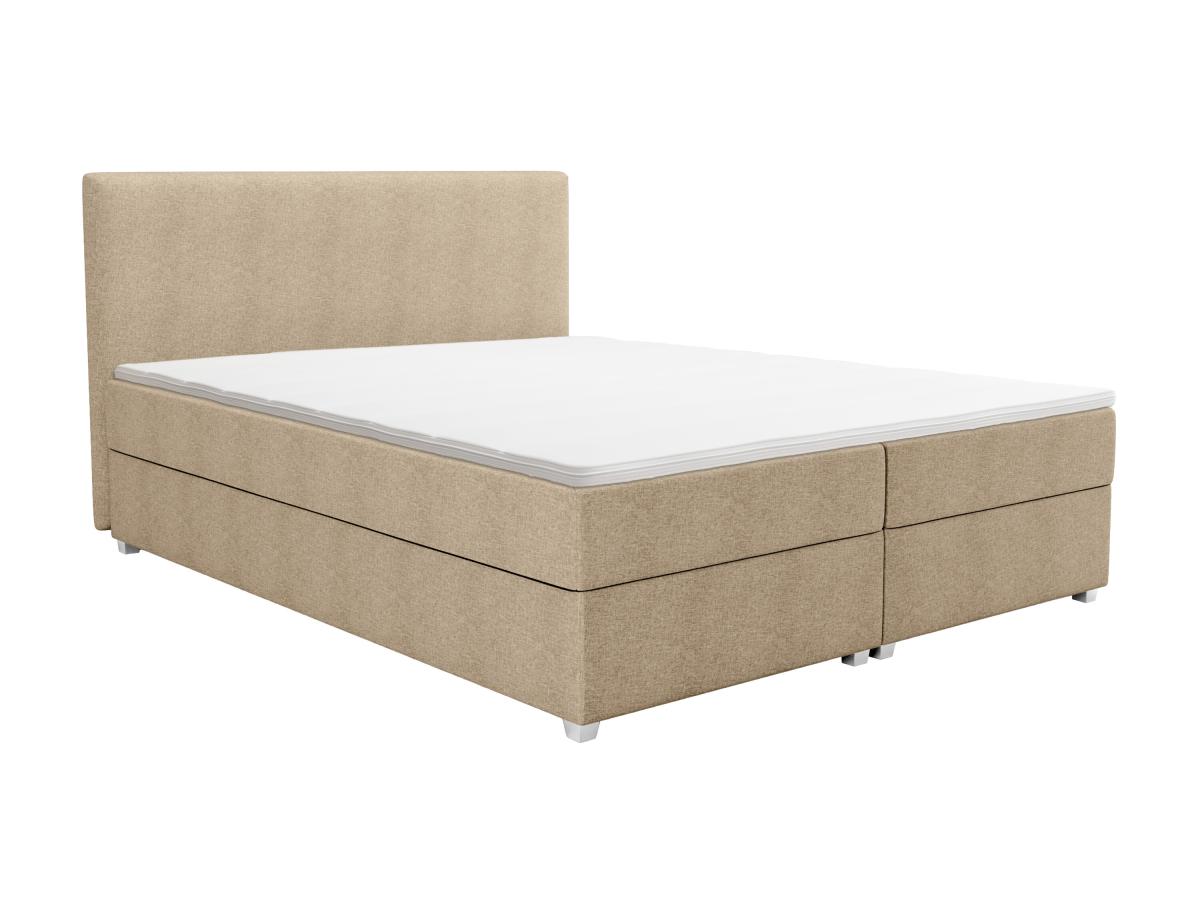 Boxspringbett komplett mit Bett-Kopfteil + Lattenrost + Matratze + Topper - günstig online kaufen