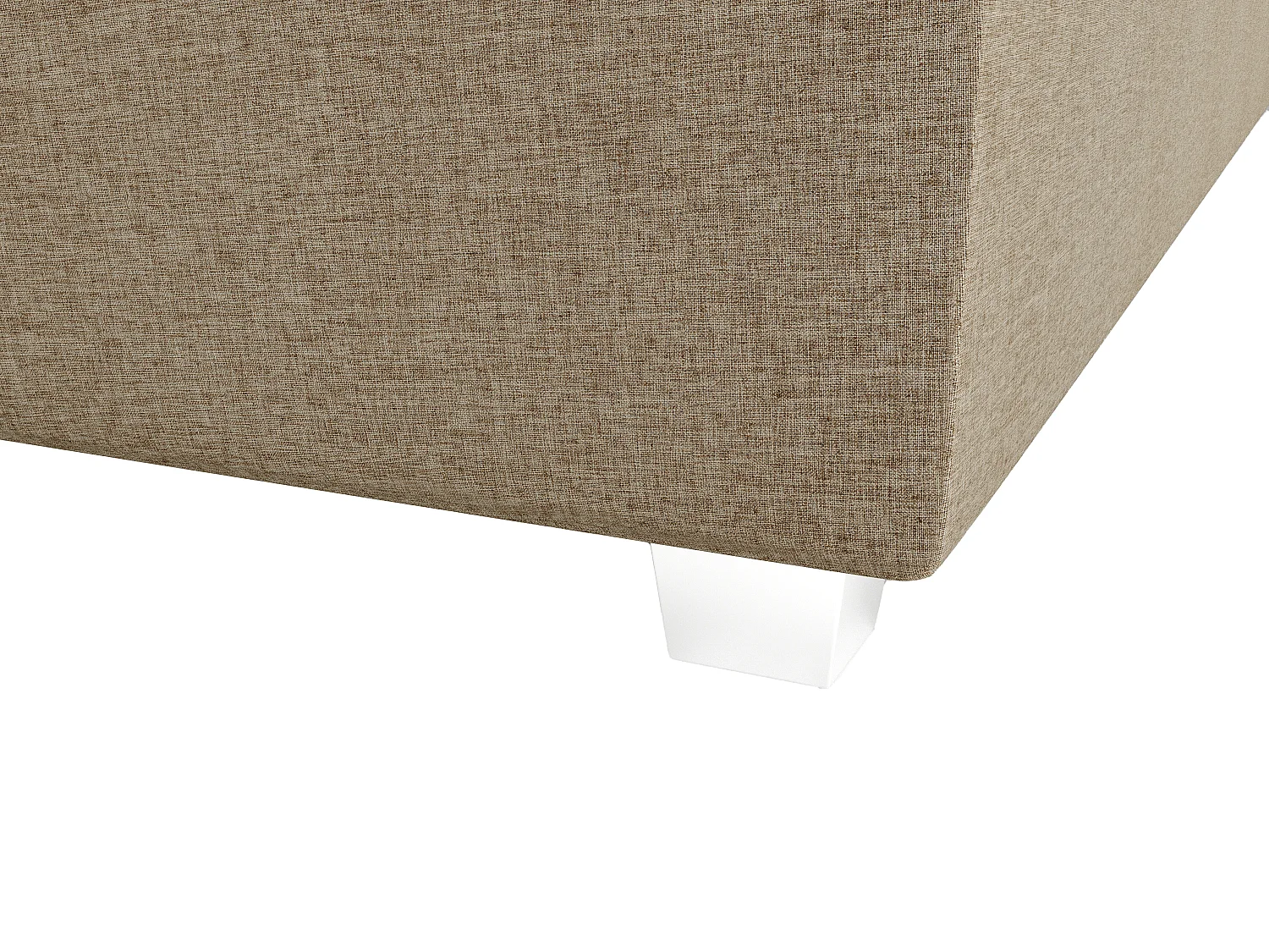 Set completo boxspring Testata + Rete a doghe + Materasso + topper 180 x 200 cm Tessuto Beige - ONAN di YSMÉE