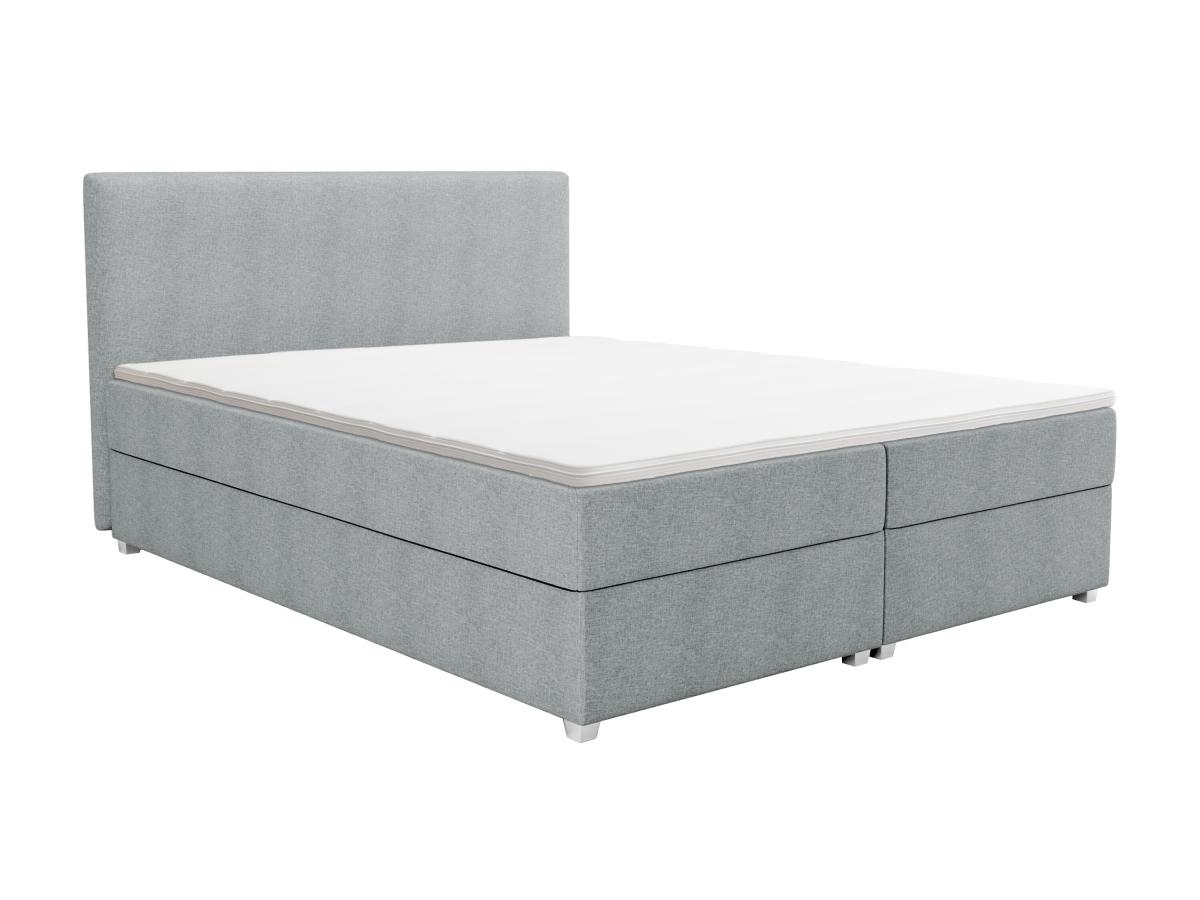 Boxspringbett komplett mit Bett-Kopfteil + Lattenrost + Matratze + Topper - günstig online kaufen