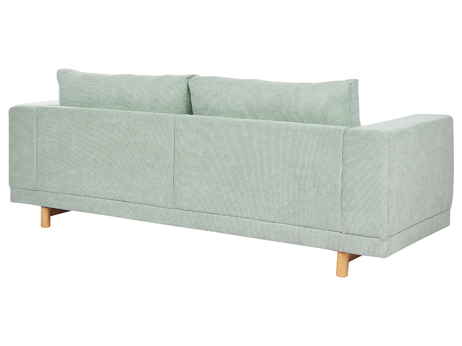 Canapé 3 places NIVALA Velours côtelé Vert menthe