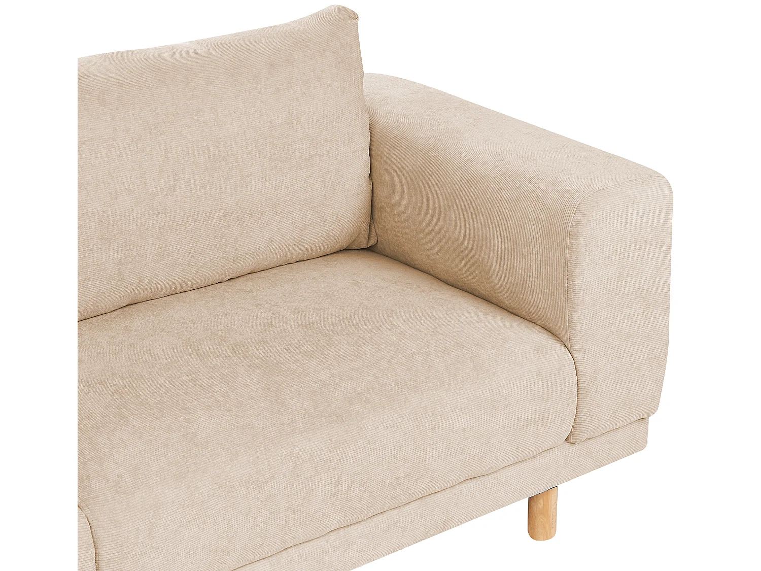 Bank NIVALA Corduroy Beige 3-zitter