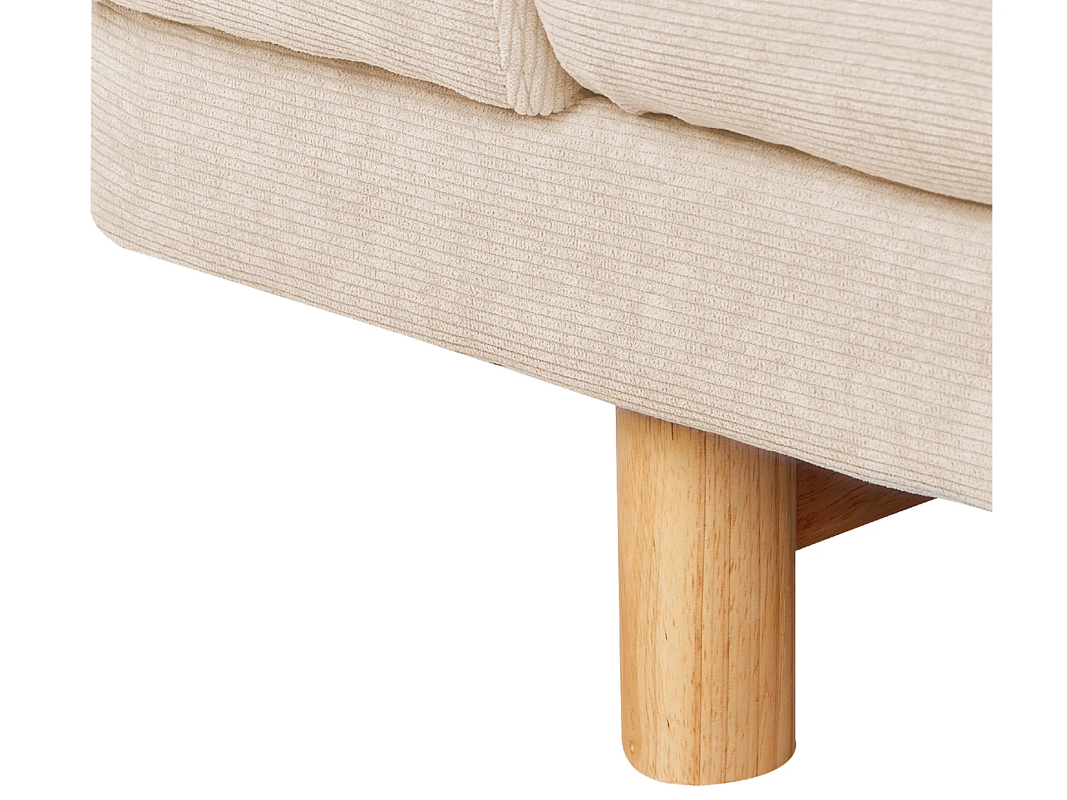 Bank NIVALA Corduroy Beige 3-zitter