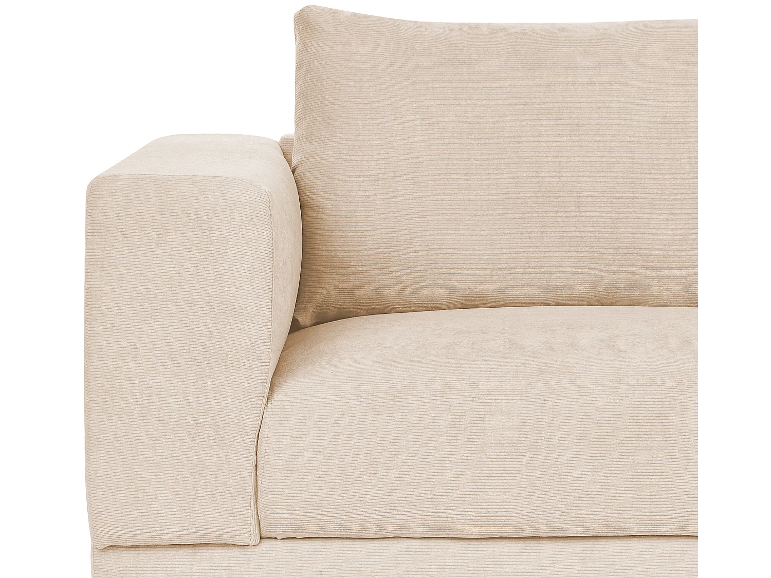 Bank NIVALA Corduroy Beige 3-zitter