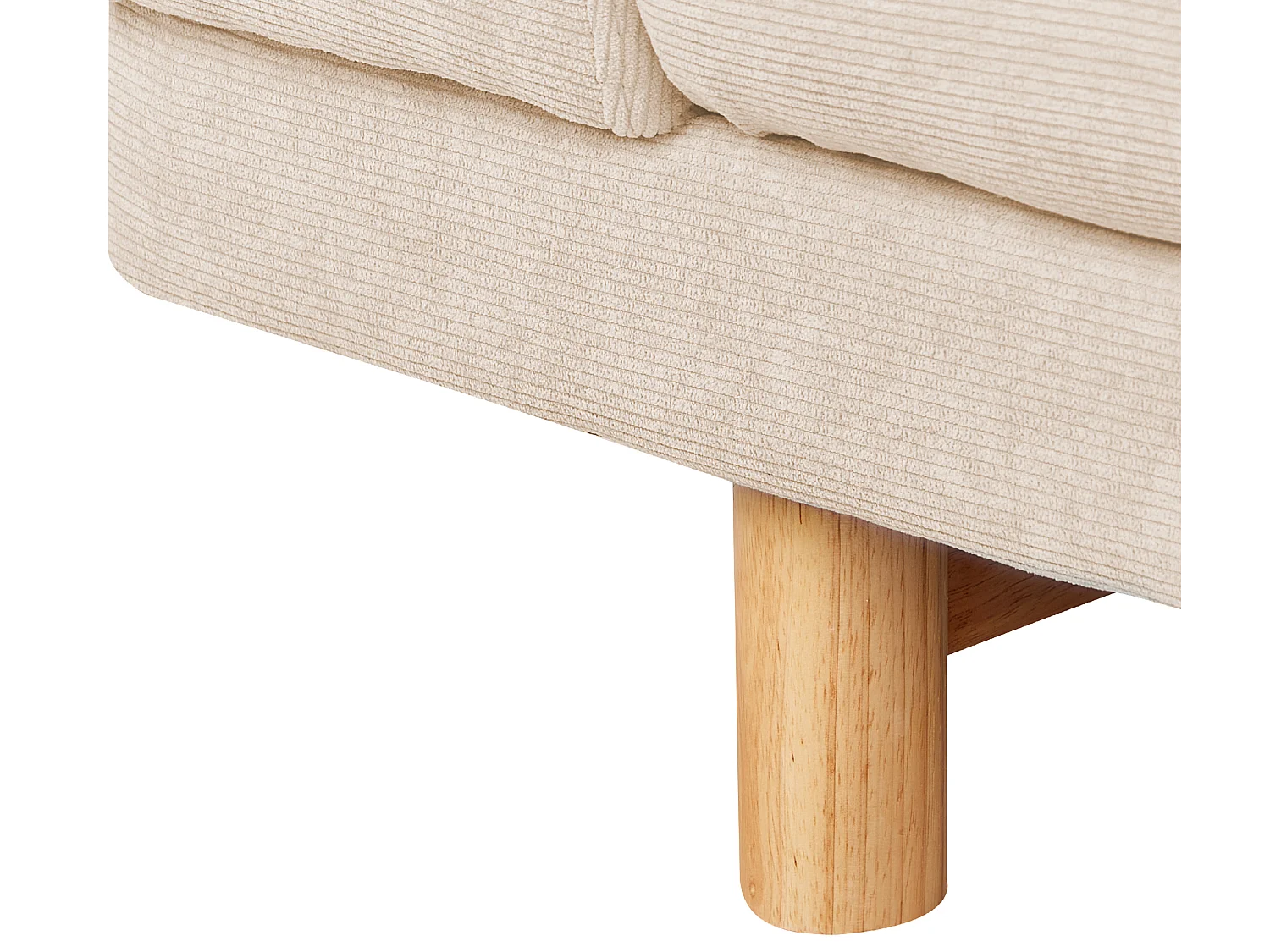 Bank NIVALA Corduroy Beige 3-zitter