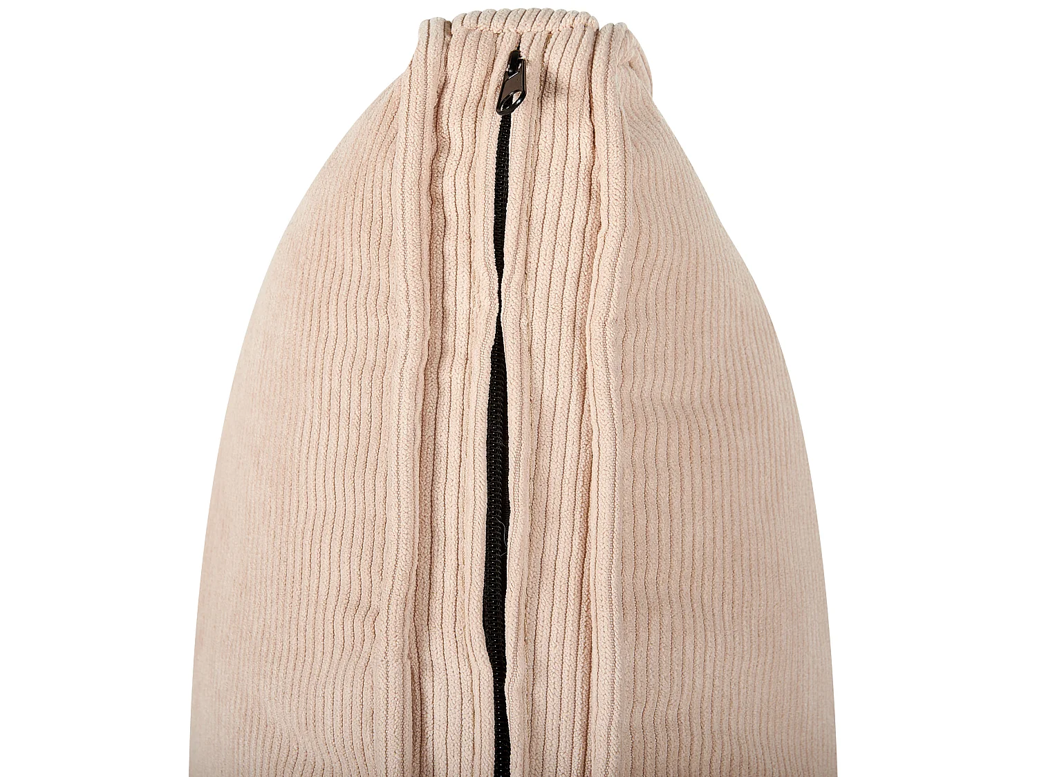 Dreisitzer Sofa beige Cord mit Kissen Armlehnen freistehend modern Falun