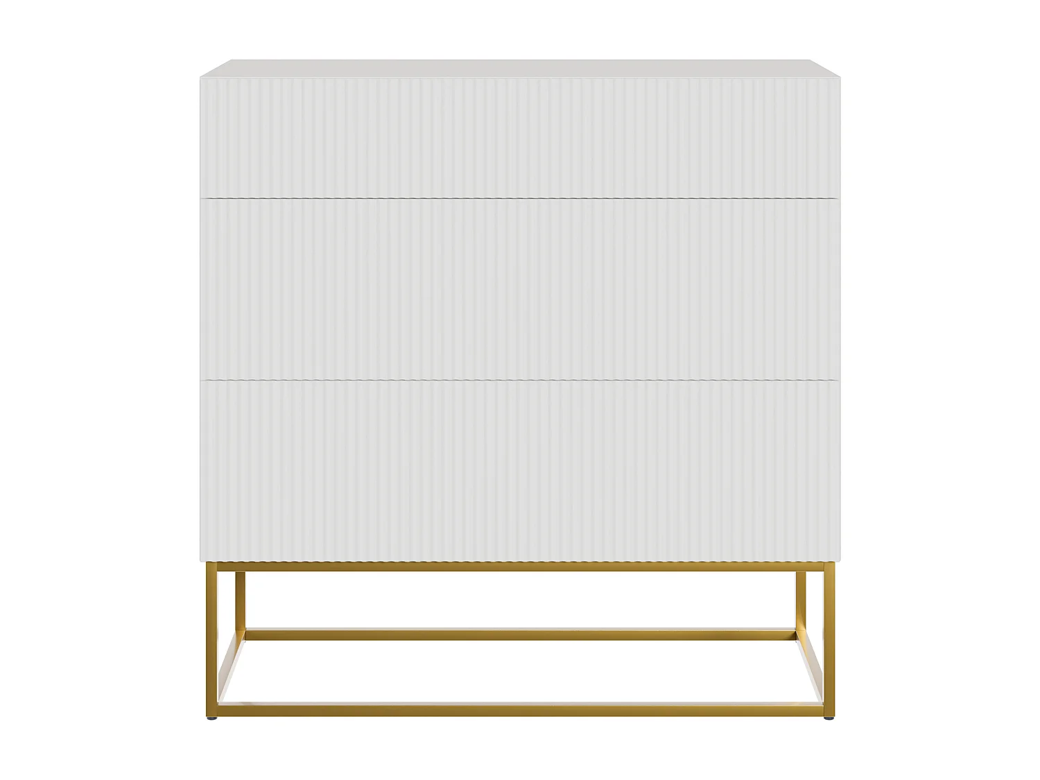 Commode 3 tiroirs - 90 cm - blanc - VELDIO